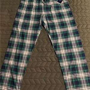 Polo Ralph Lauren Plaid Pajama Pants in Green and White